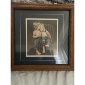 N.A. Noel "Twins" Amish Boys 15X15" Print with Studio Seal-- Excellent